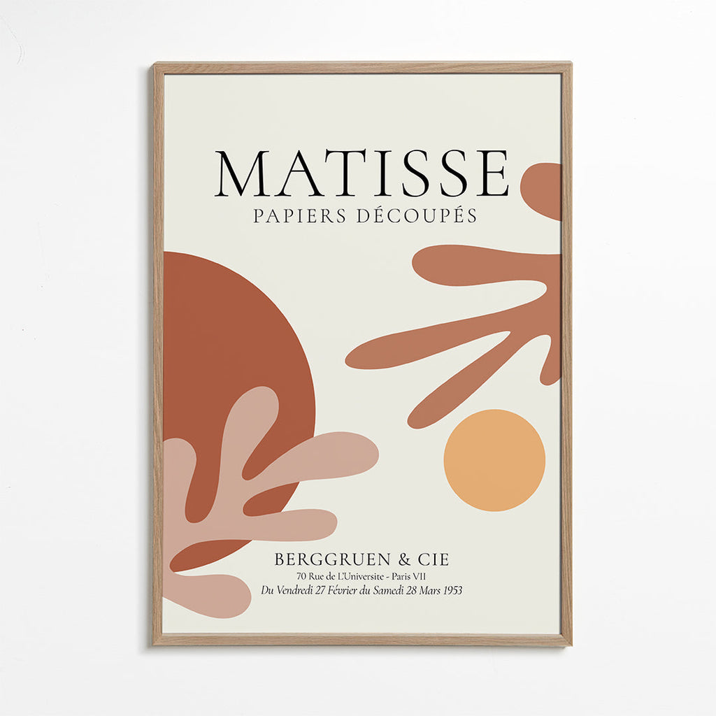 Vintageposter inspirerad av Matisse-utklipp
