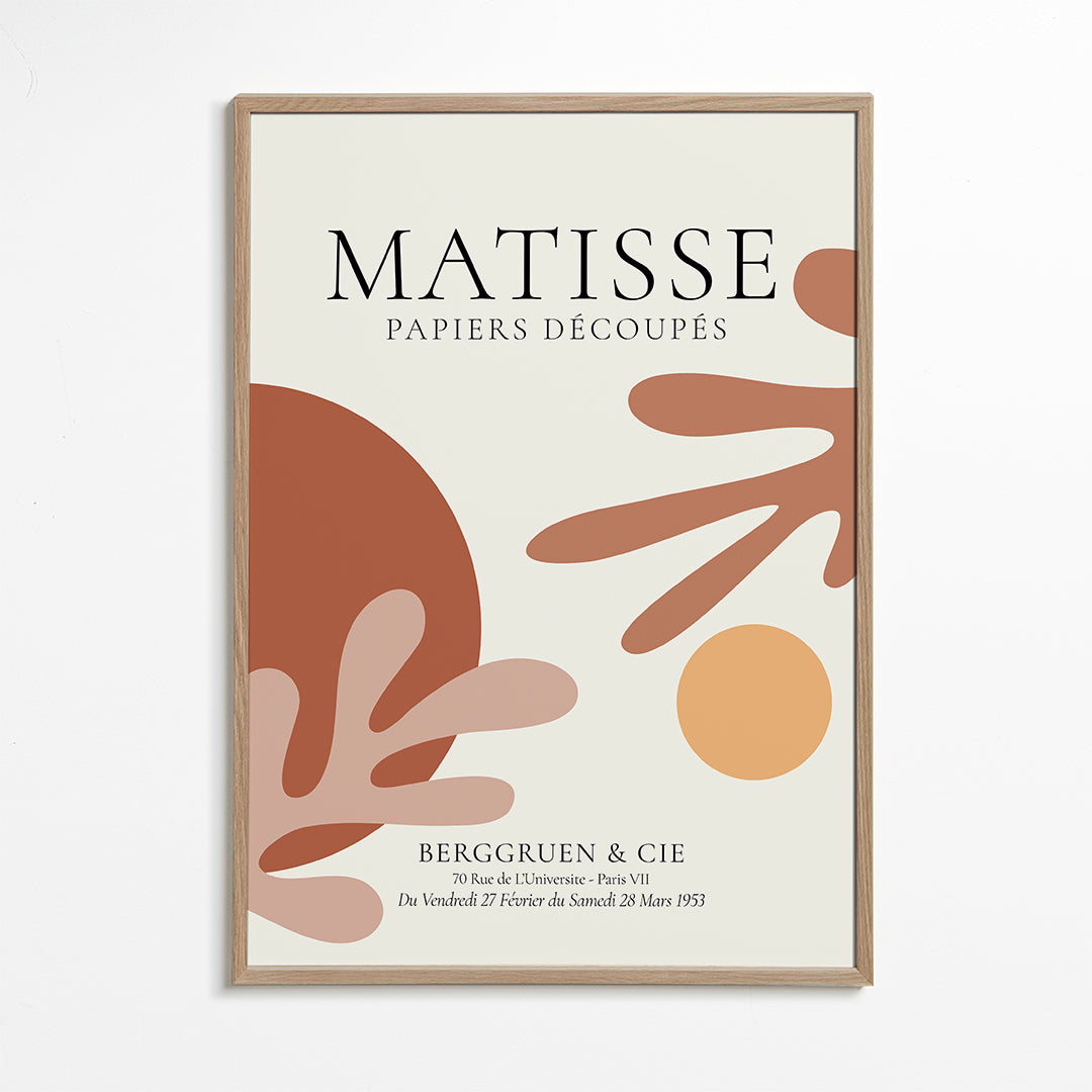 Vintageposter inspirerad av Matisse-utklipp