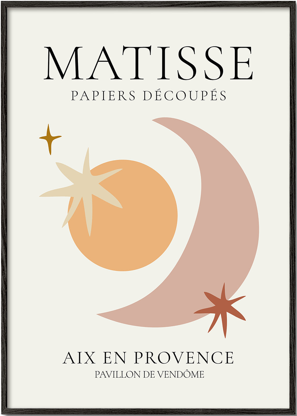 Illustration Matisse papiers découpés pastelltoner
