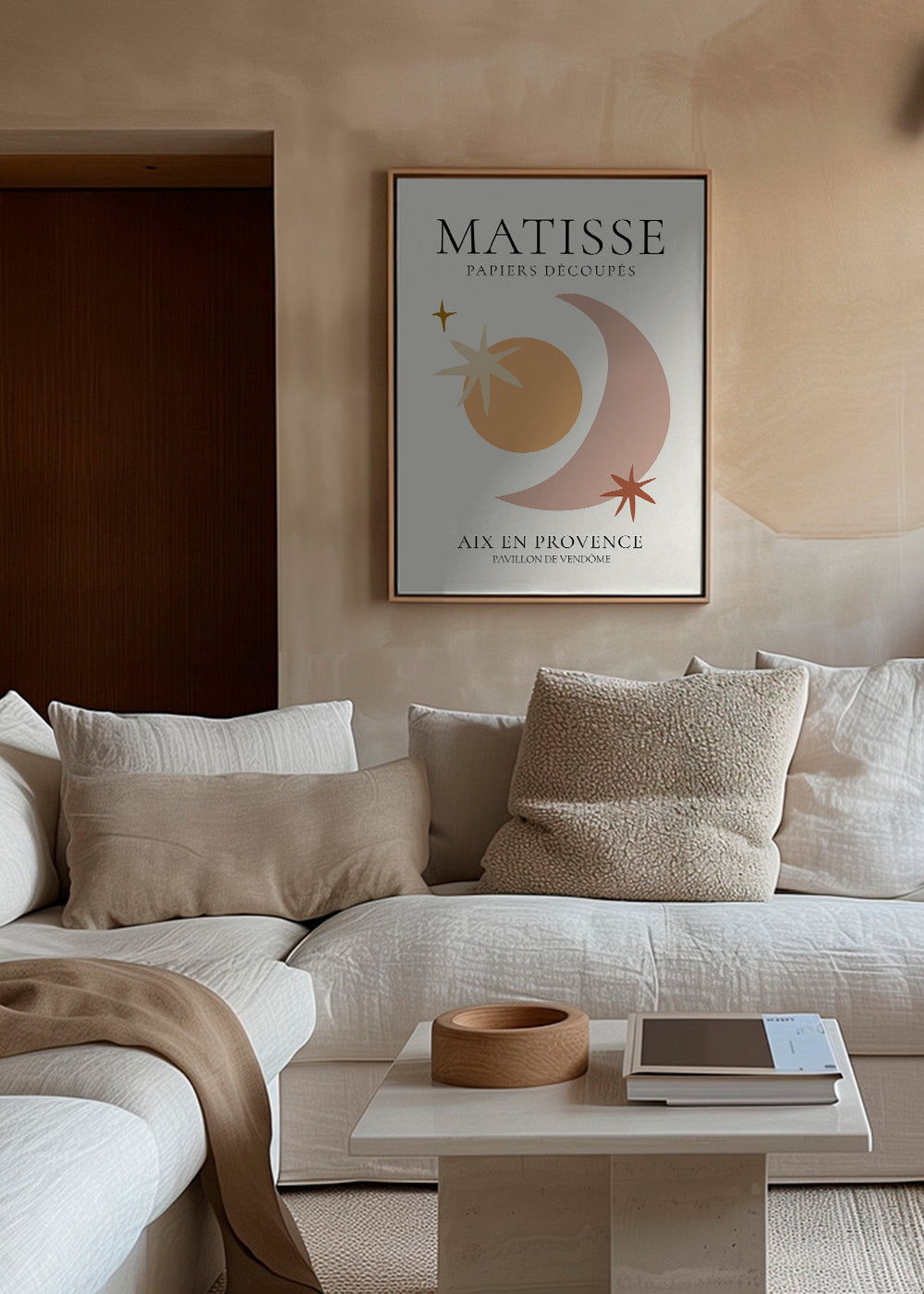 Illustration Matisse papiers découpés pastelltoner