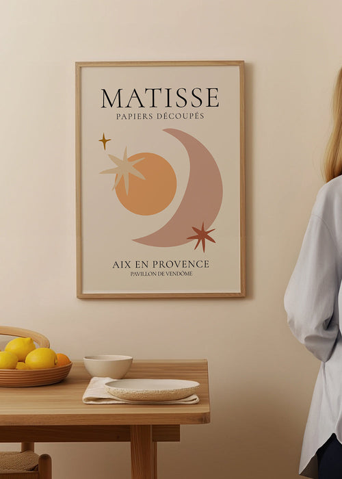 Illustration Matisse papiers découpés pastelltoner
