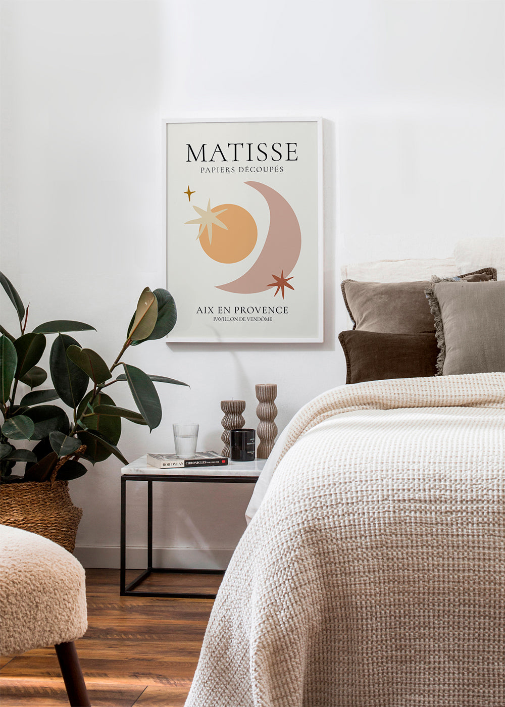 Illustration Matisse papiers découpés pastelltoner