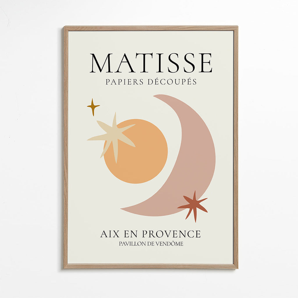 Illustration Matisse papiers découpés pastelltoner
