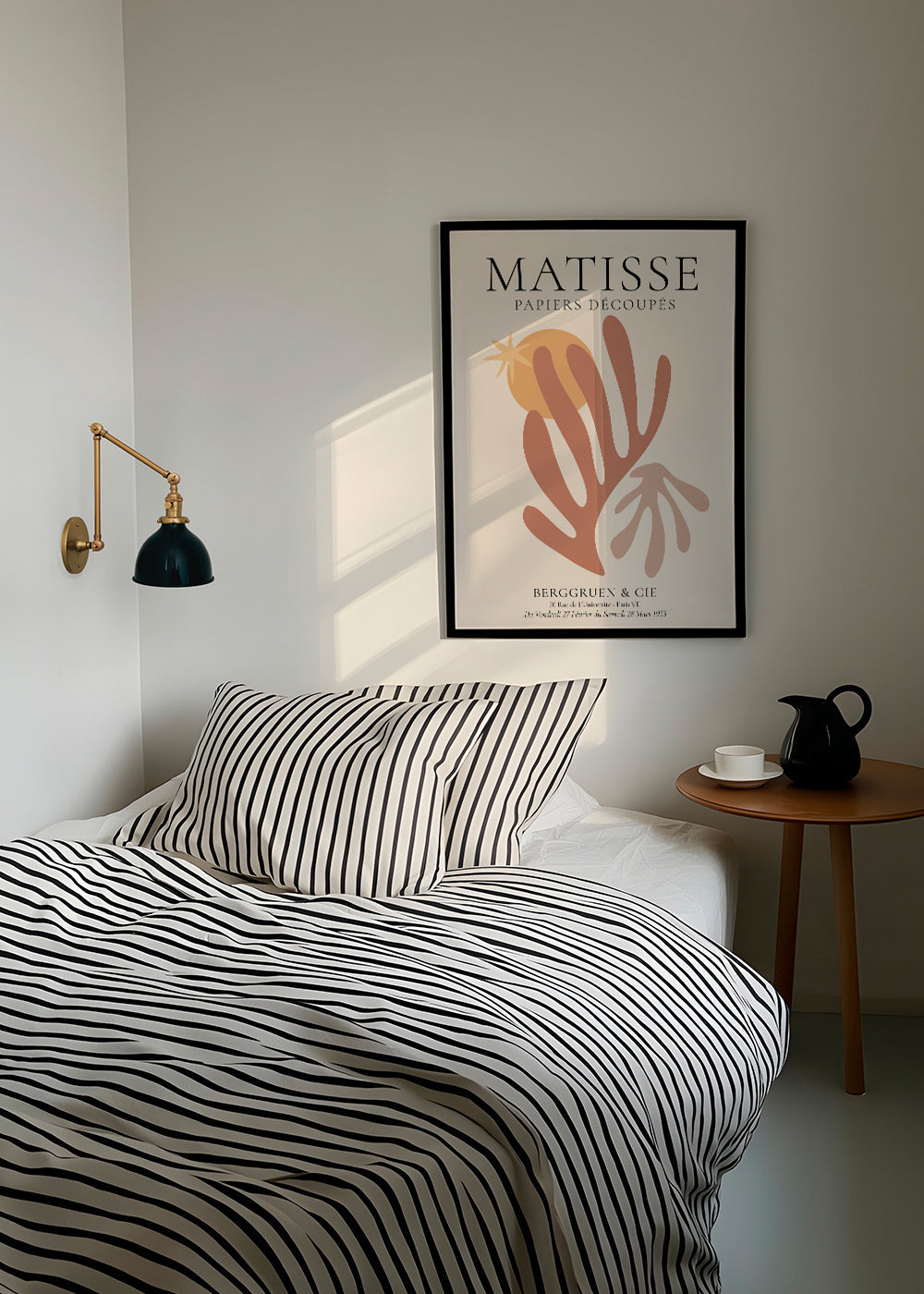 Botanisk poster Matisse utskurna varma toner
