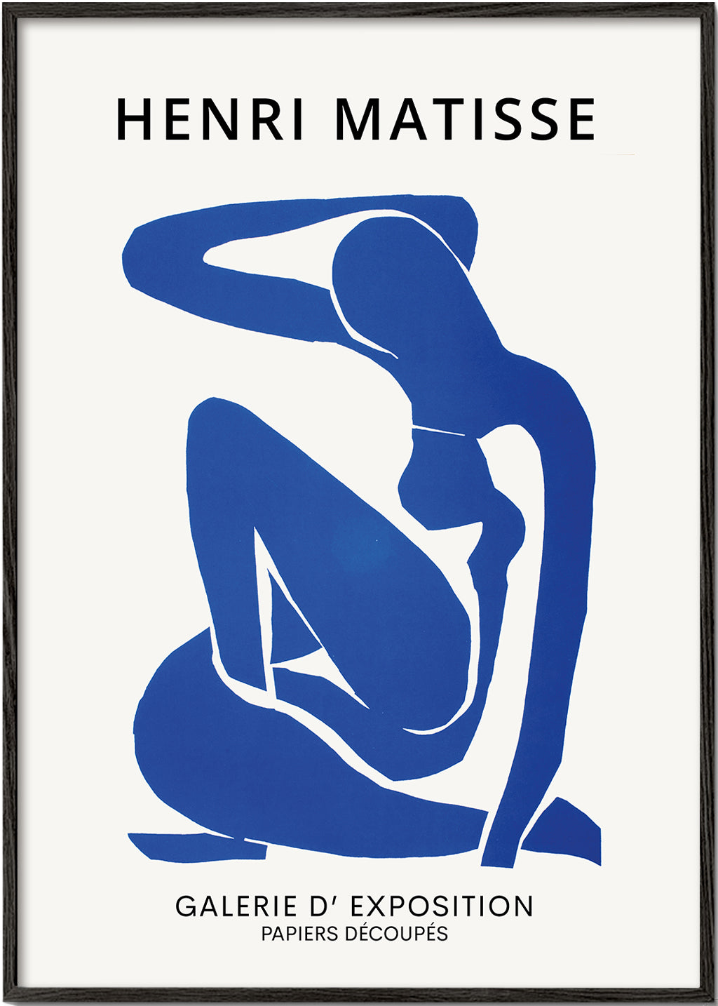 Illustration av blå kvinnlig figur utskuren