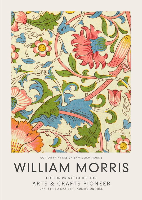 Botanisk poster William Morris blommönster