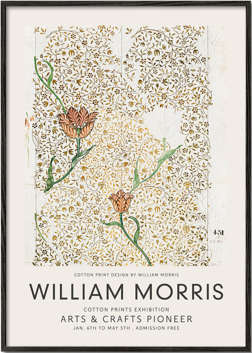 Botaniskt tryck William Morris blommönster