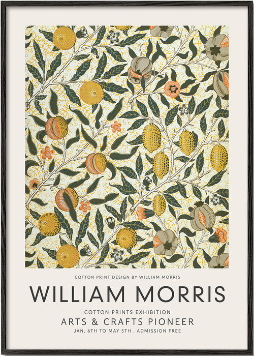 Botanisk poster med fruktmönster William Morris
