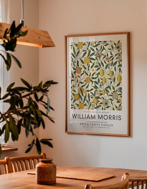 Botanisk poster med fruktmönster William Morris
