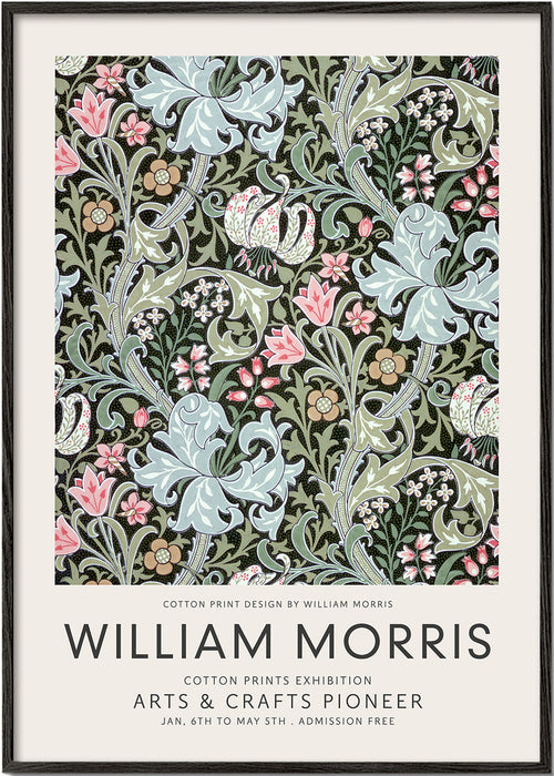 Botanisk poster William Morris blommönster