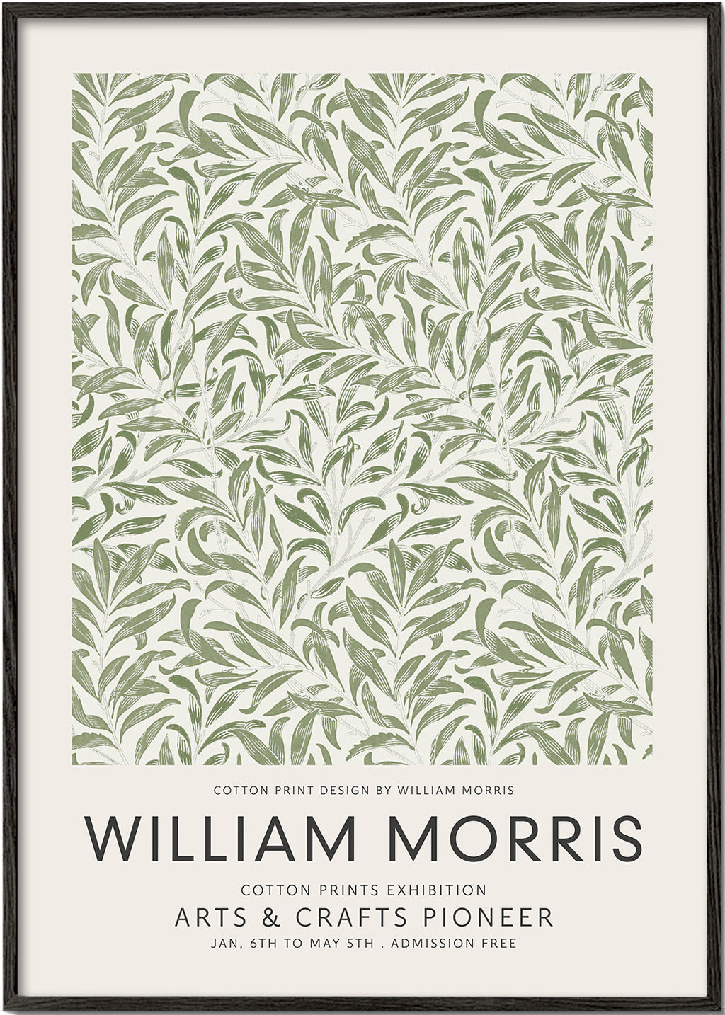 Botanisk poster William Morris bladmotiv