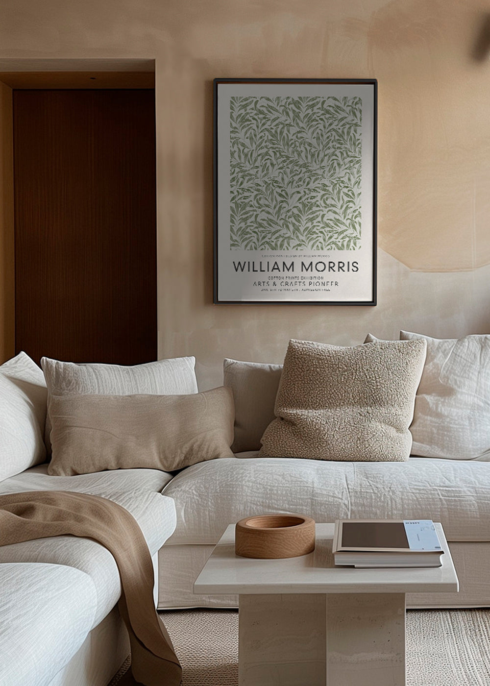 Botanisk poster William Morris bladmotiv