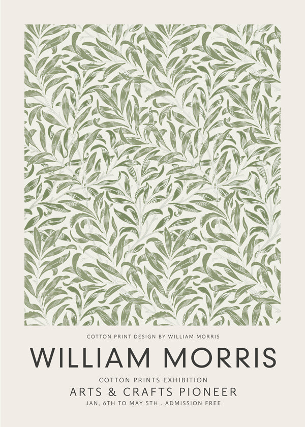 Botanisk poster William Morris bladmotiv