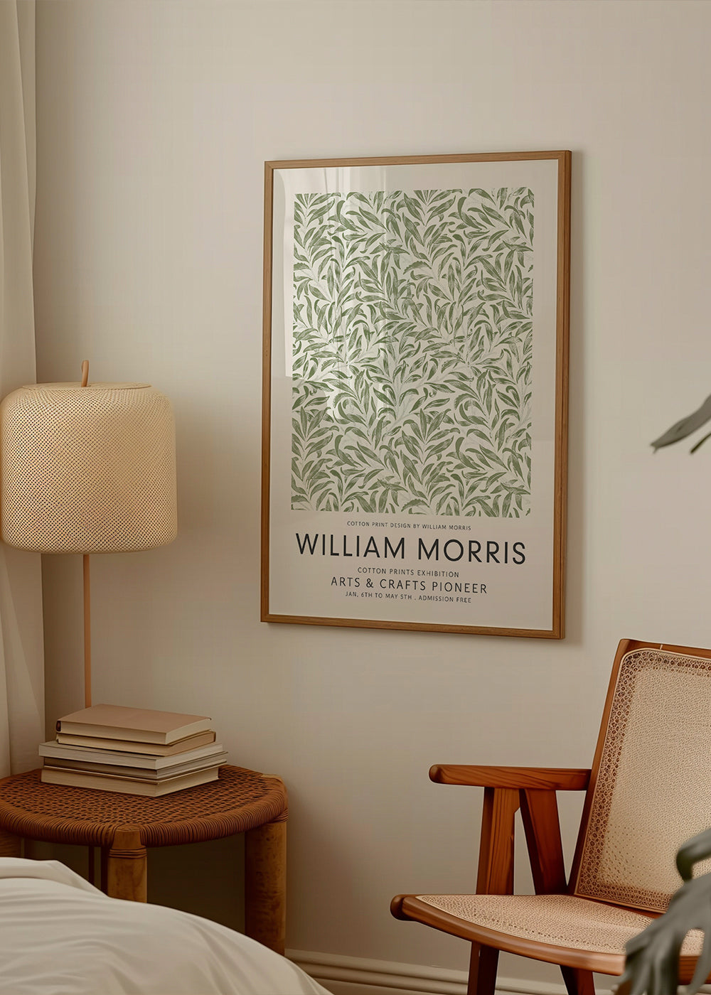 Botanisk poster William Morris bladmotiv
