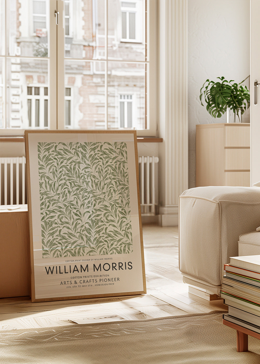 Botanisk poster William Morris bladmotiv