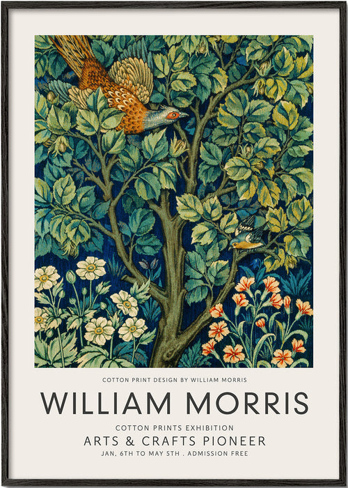 Botanisk poster William Morris fasan