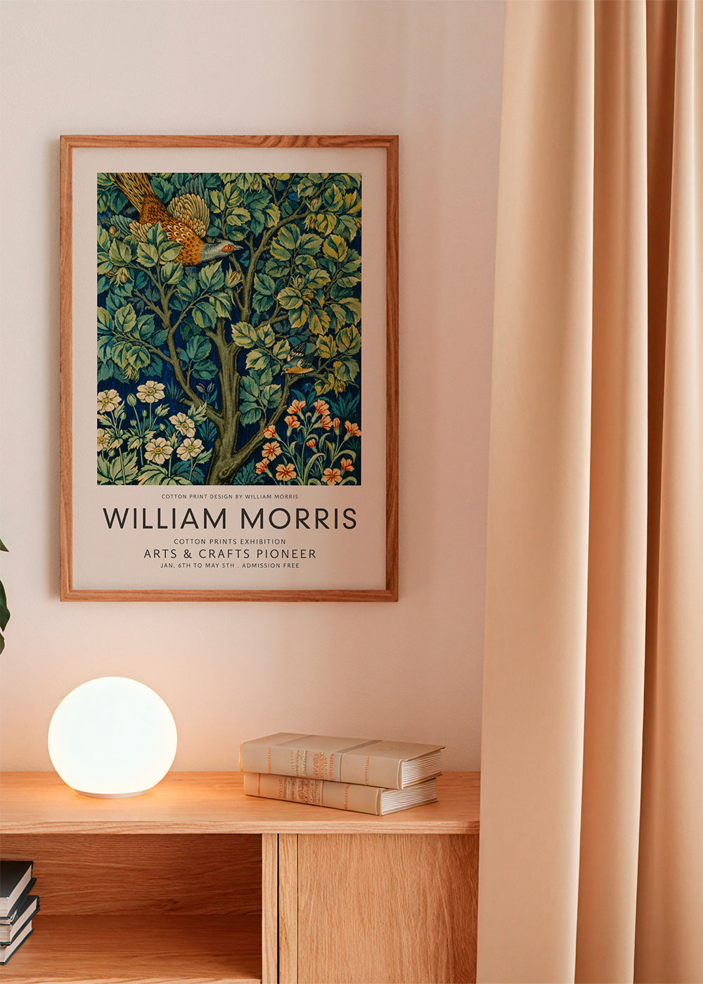 Botanisk poster William Morris fasan