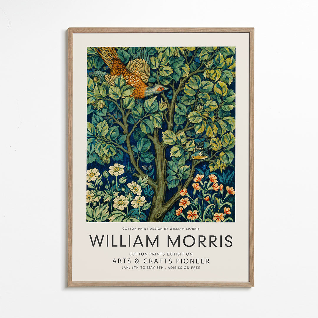 Botanisk poster William Morris fasan