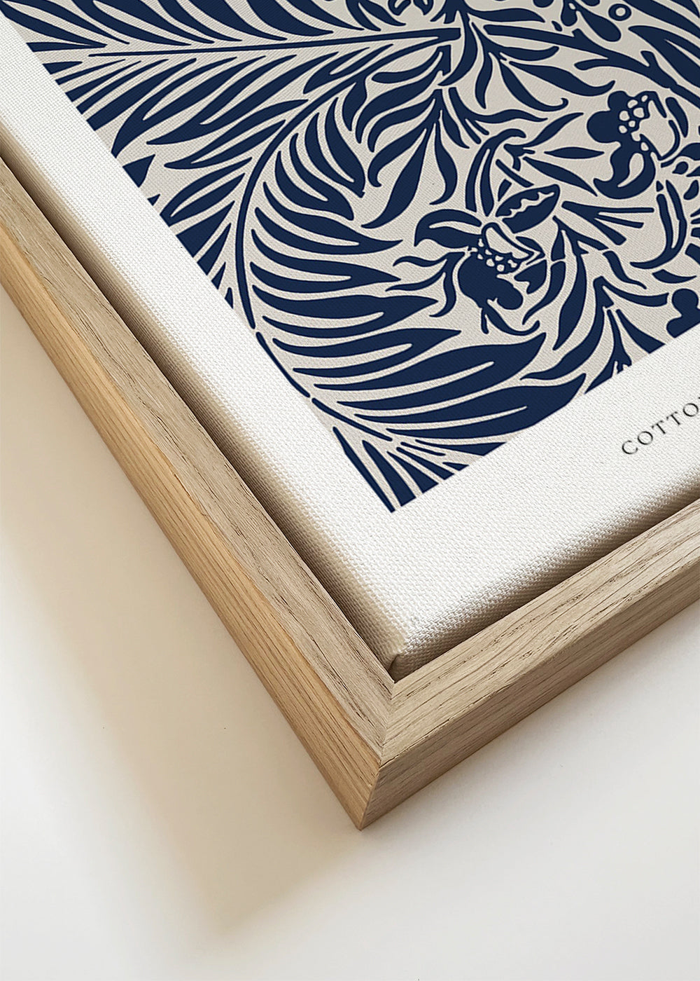 Botanisk poster William Morris Larkspur blå