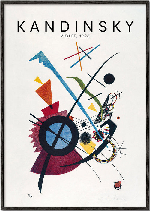 Abstrakt konstverk Kandinsky 1923 geometriskt motiv