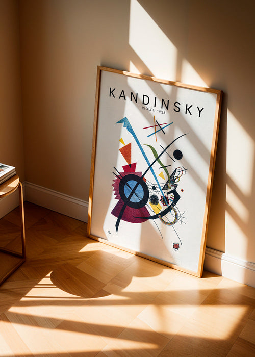Abstrakt konstverk Kandinsky 1923 geometriskt motiv