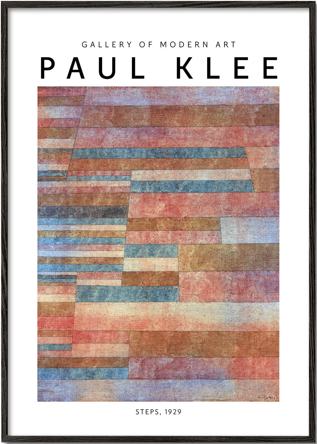 Abstrakt konstverk Steps av Paul Klee