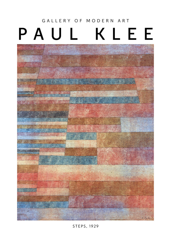 Abstrakt konstverk Steps av Paul Klee