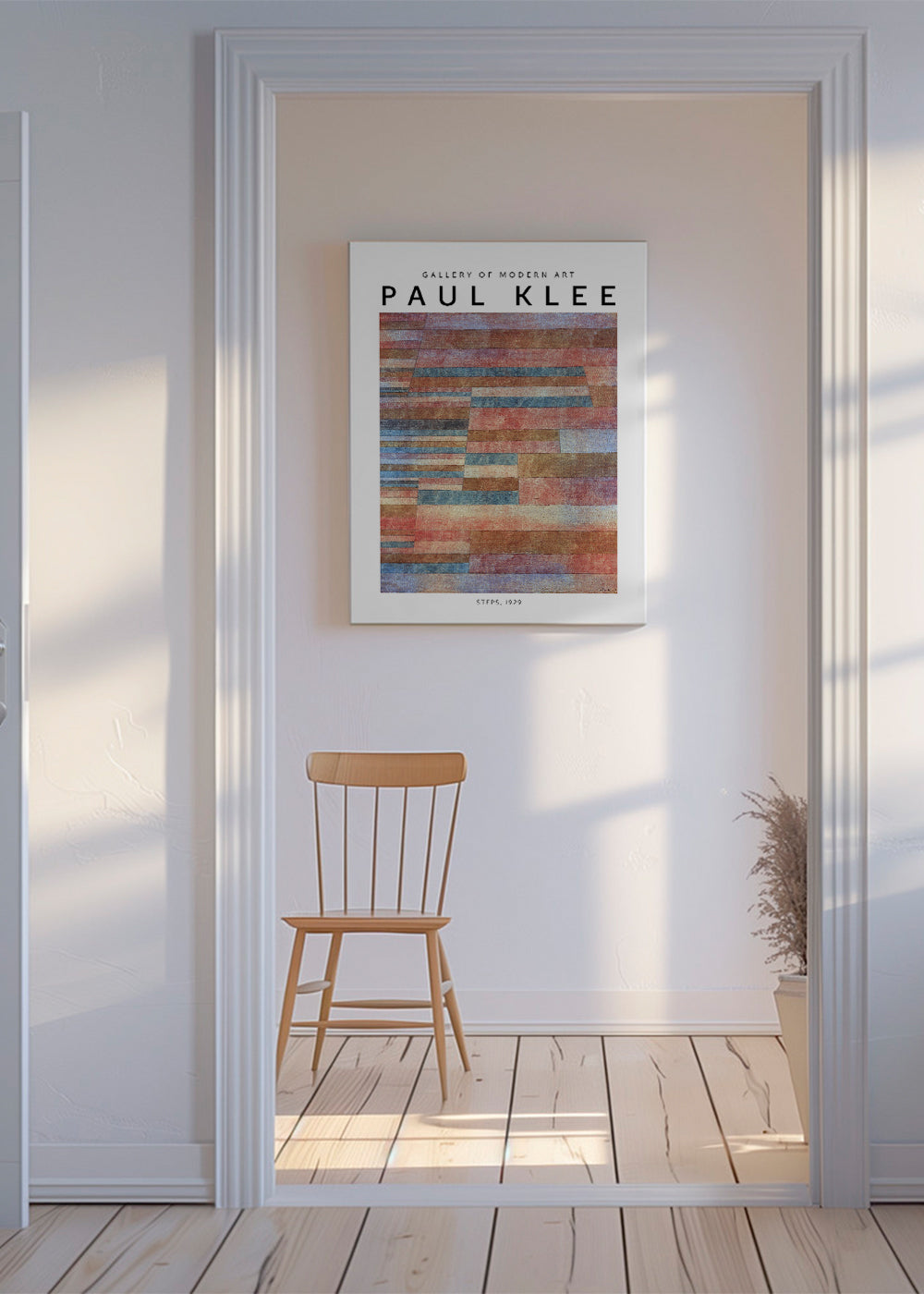 Abstrakt konstverk Steps av Paul Klee