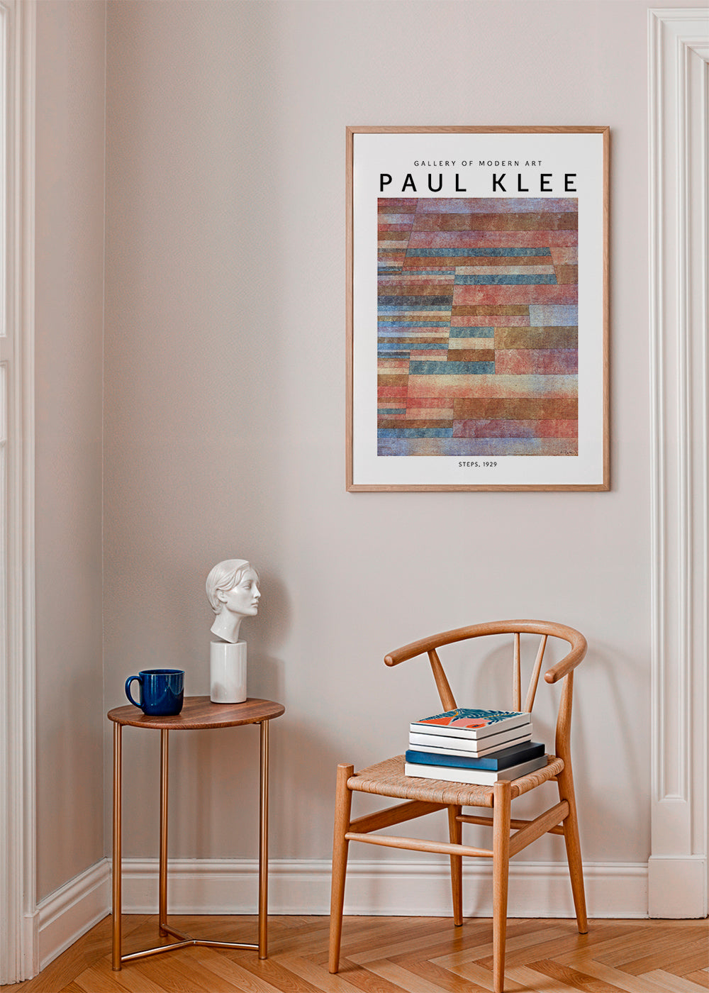 Abstrakt konstverk Steps av Paul Klee