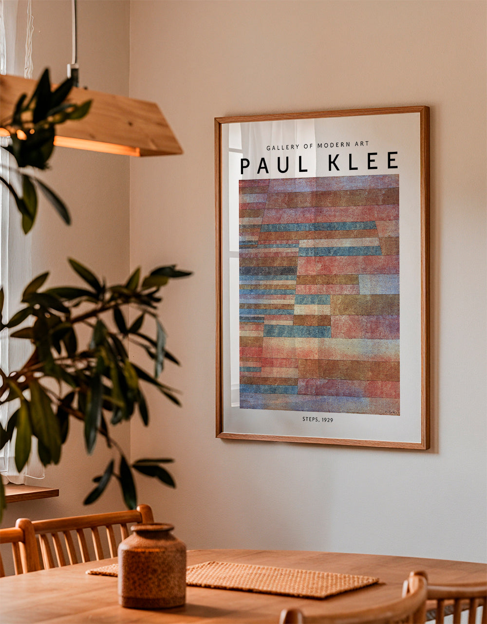 Abstrakt konstverk Steps av Paul Klee