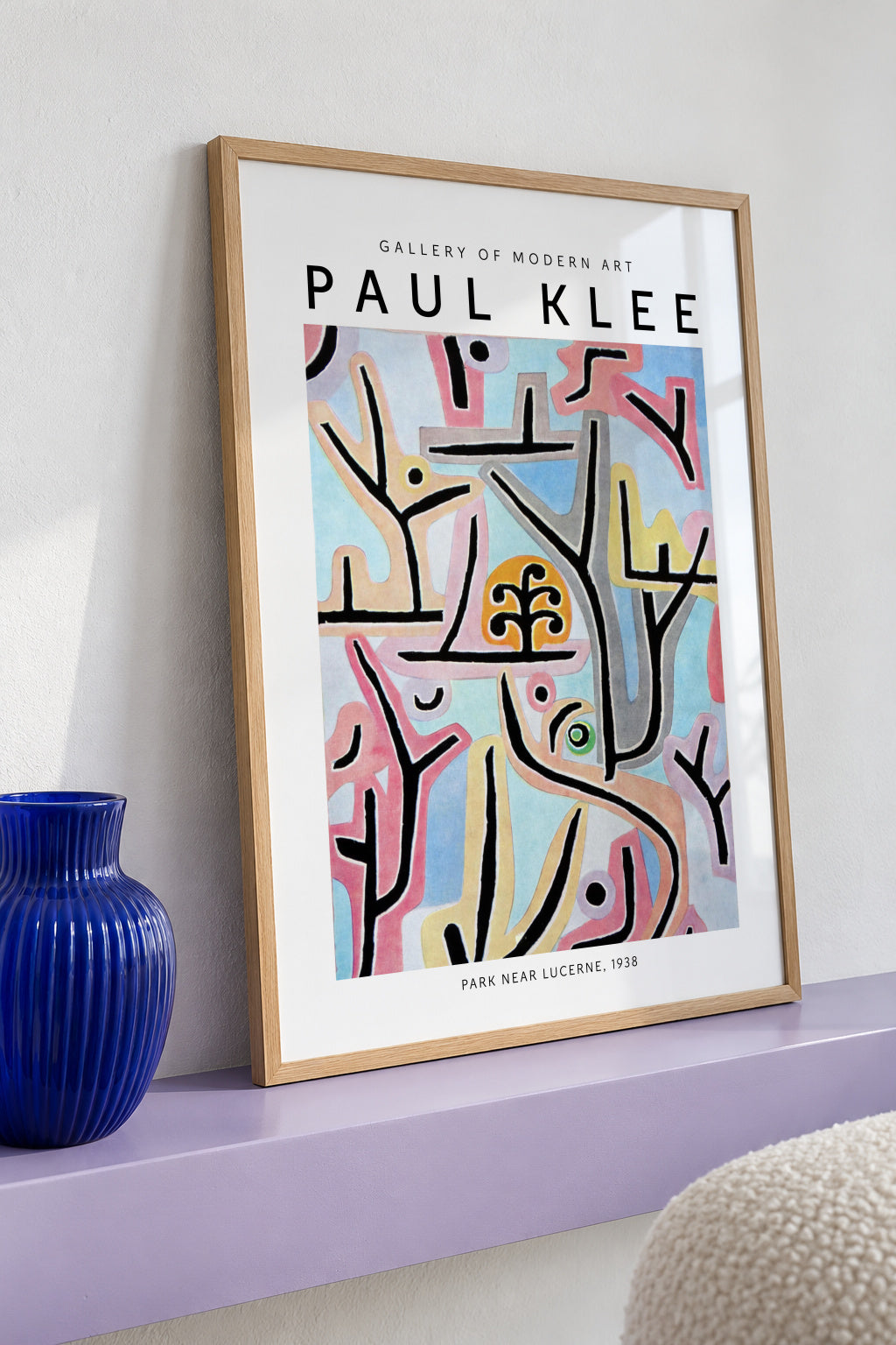 Paul Klee, PARK NEAR LUCERNE, 1938 - Framed poster detail