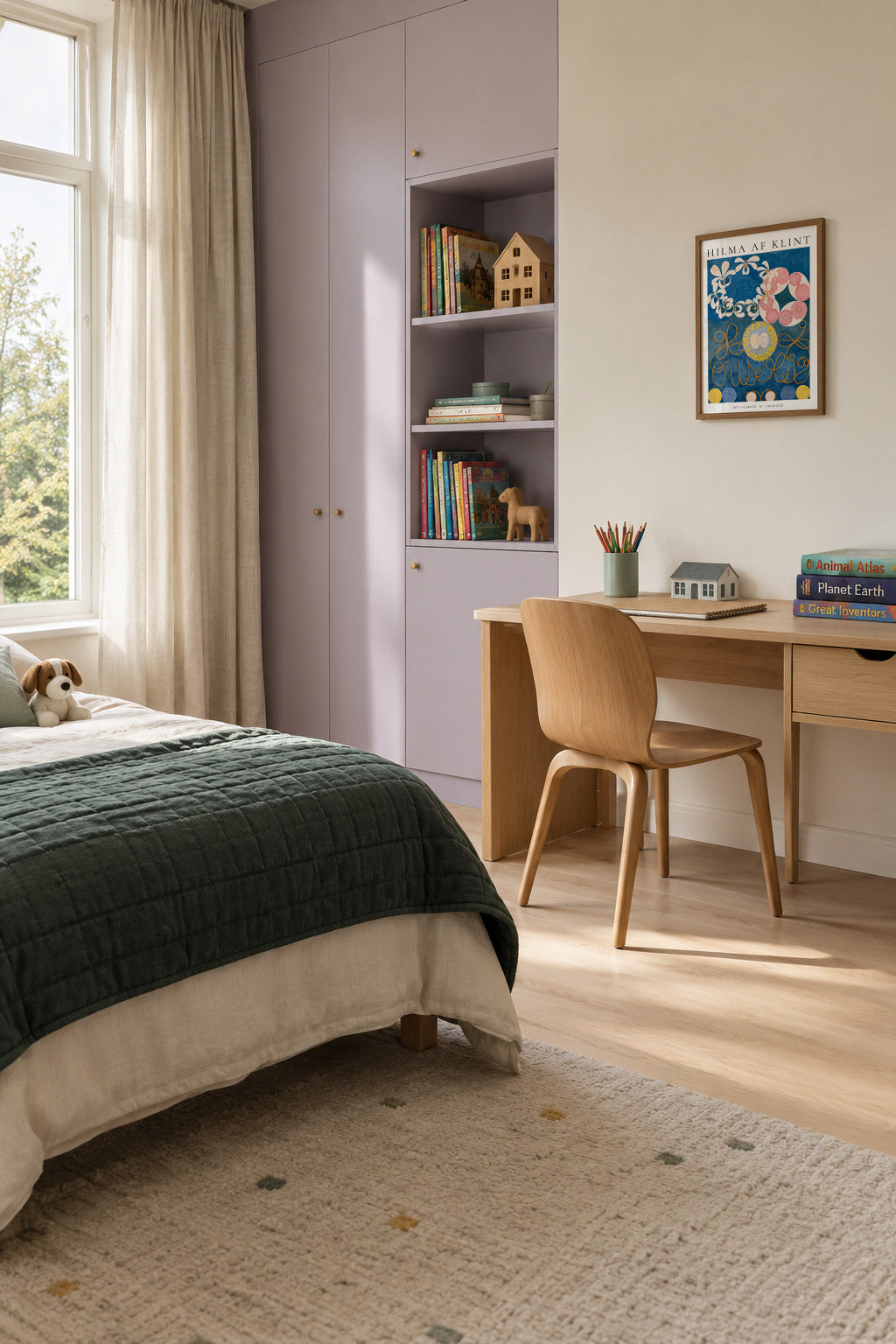 Hilma af Klint The Ten Largest - No 1 Childhood - Framed poster in an interior