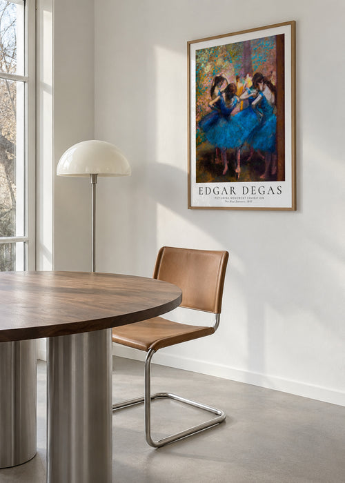 Edgar Degas The Dance Class, 1974 - Framed poster in an interior