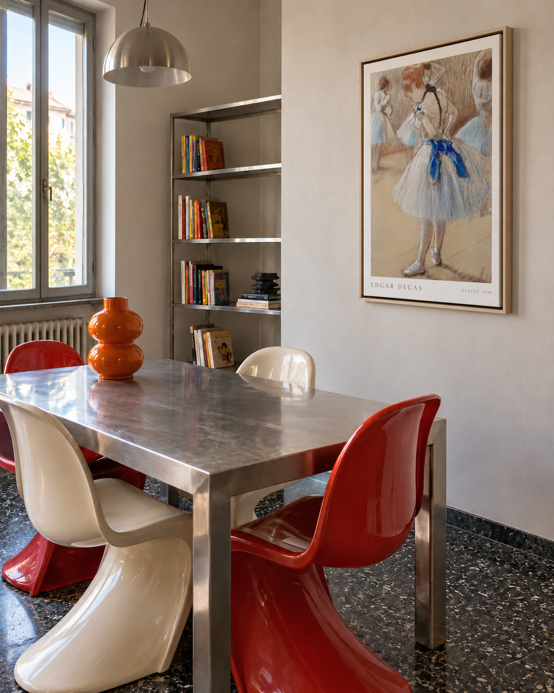 Edgar Degas Dancer - Framed canvas in an interior