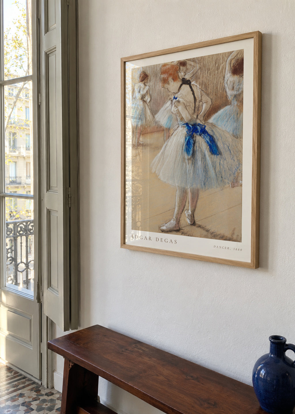 Edgar Degas Dancer - Framed poster in an interior