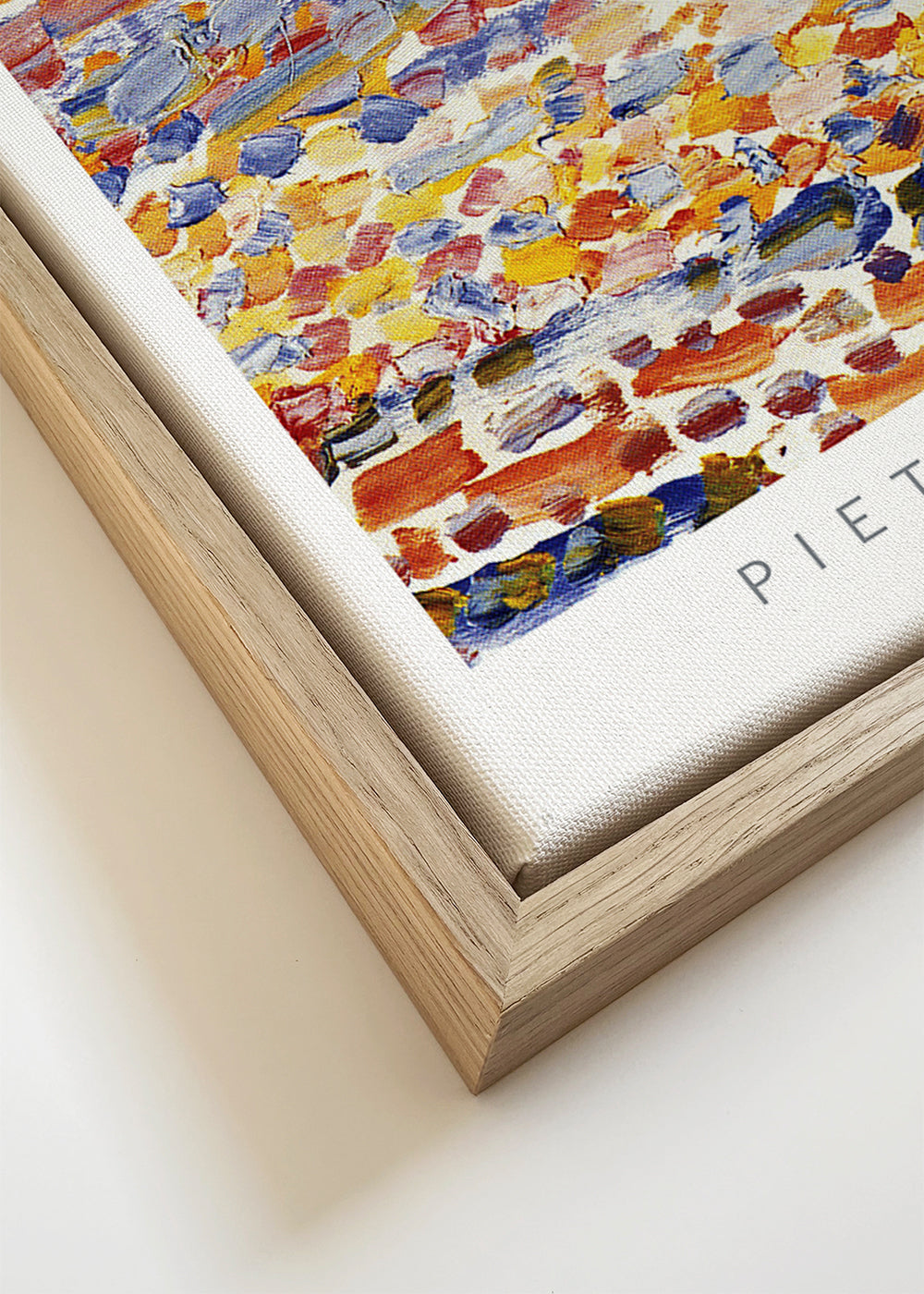 Abstrakt tavla Mondrian Dune II färgstarka penseldrag