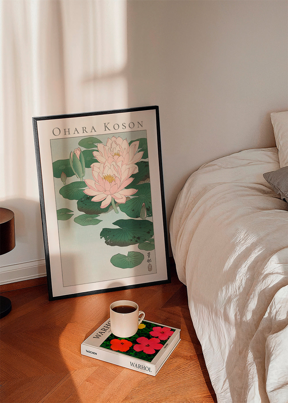 Botanisk poster med japansk vattenlilja
