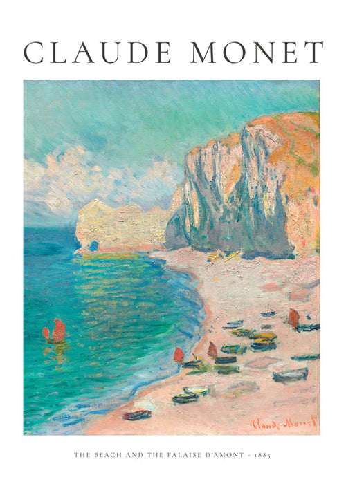 Landskap konst: Impressionistisk strand och klippa