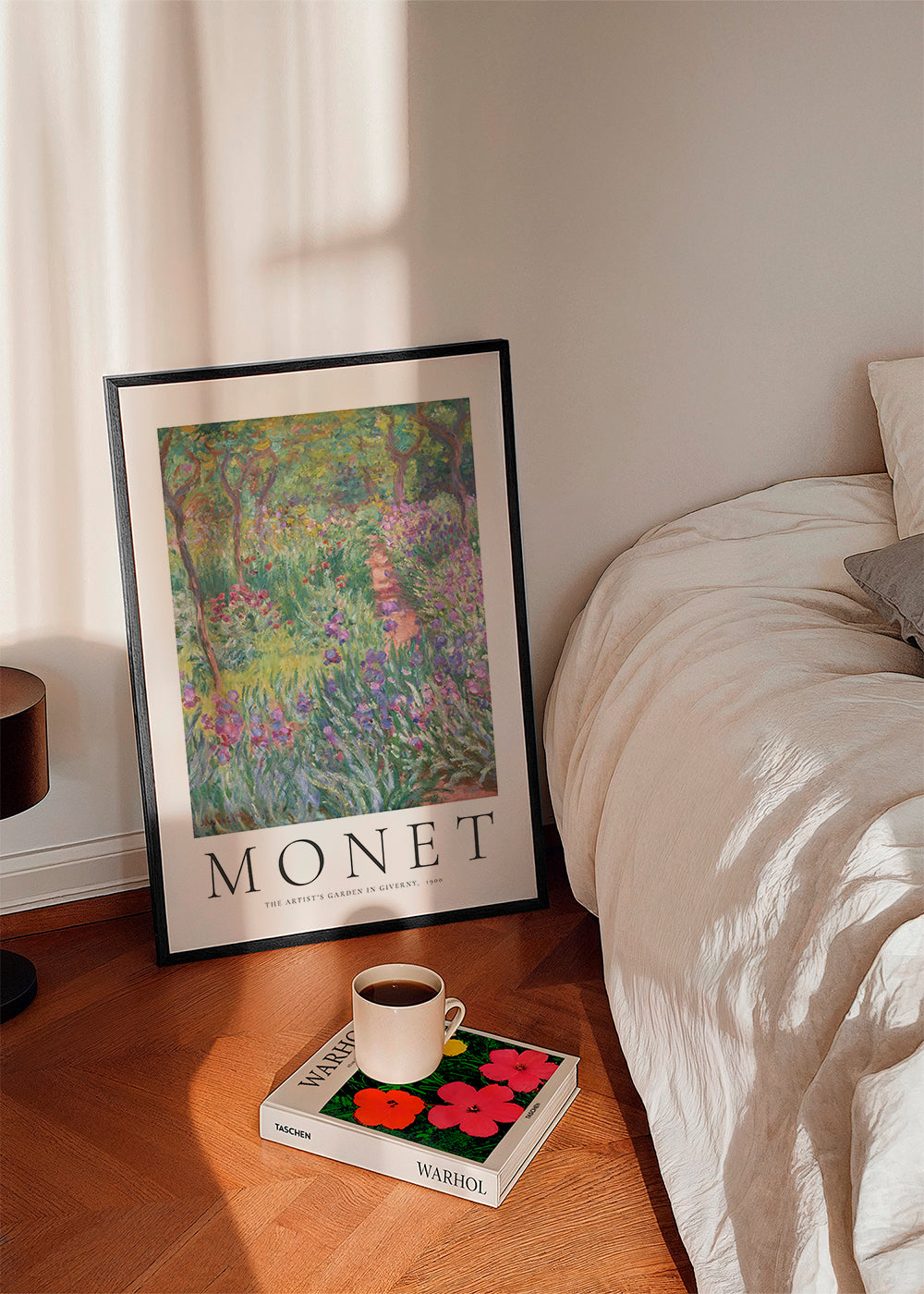 Botanisk poster: irisstig i Giverny