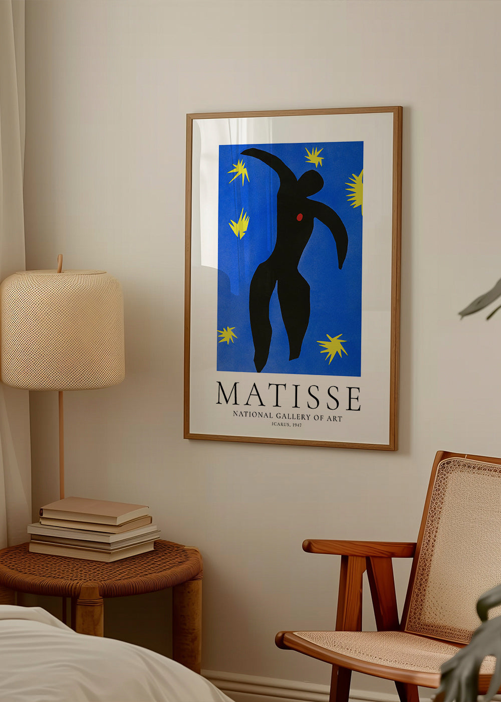 Matisse Icarus illustration på blå bakgrund