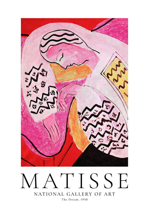 Matisse-illustration av sovande figur