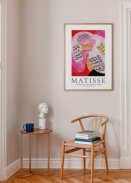 Matisse-illustration av sovande figur