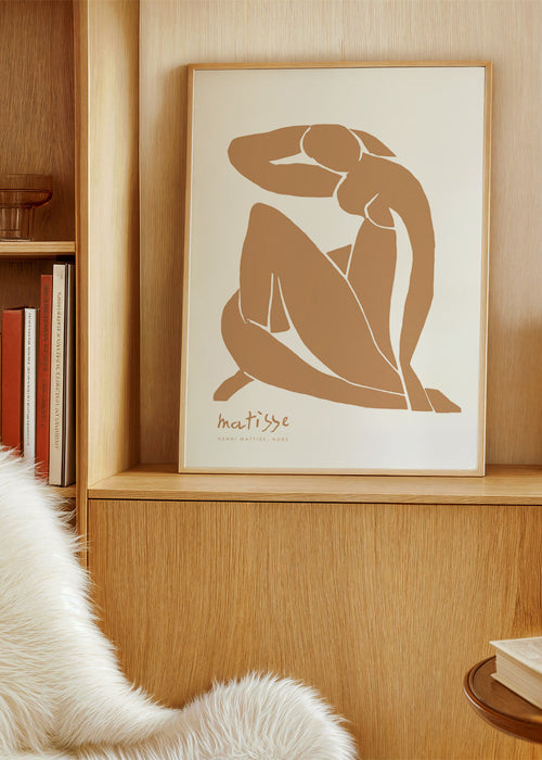 Illustration av kvinnlig figur i minimalistisk stil