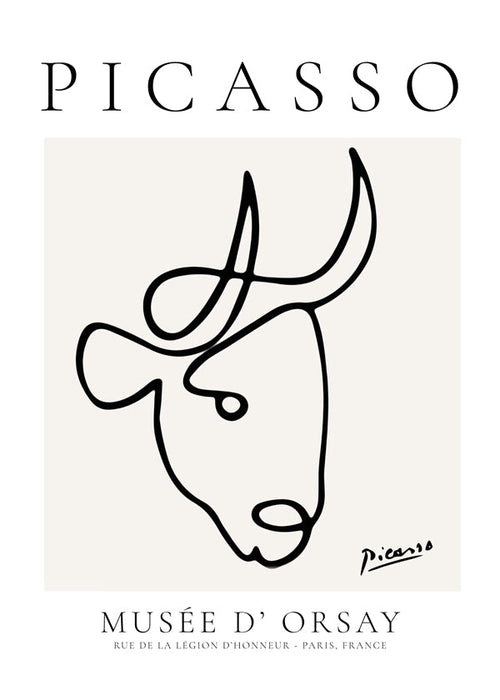 Tjur i Picassos enkla linje