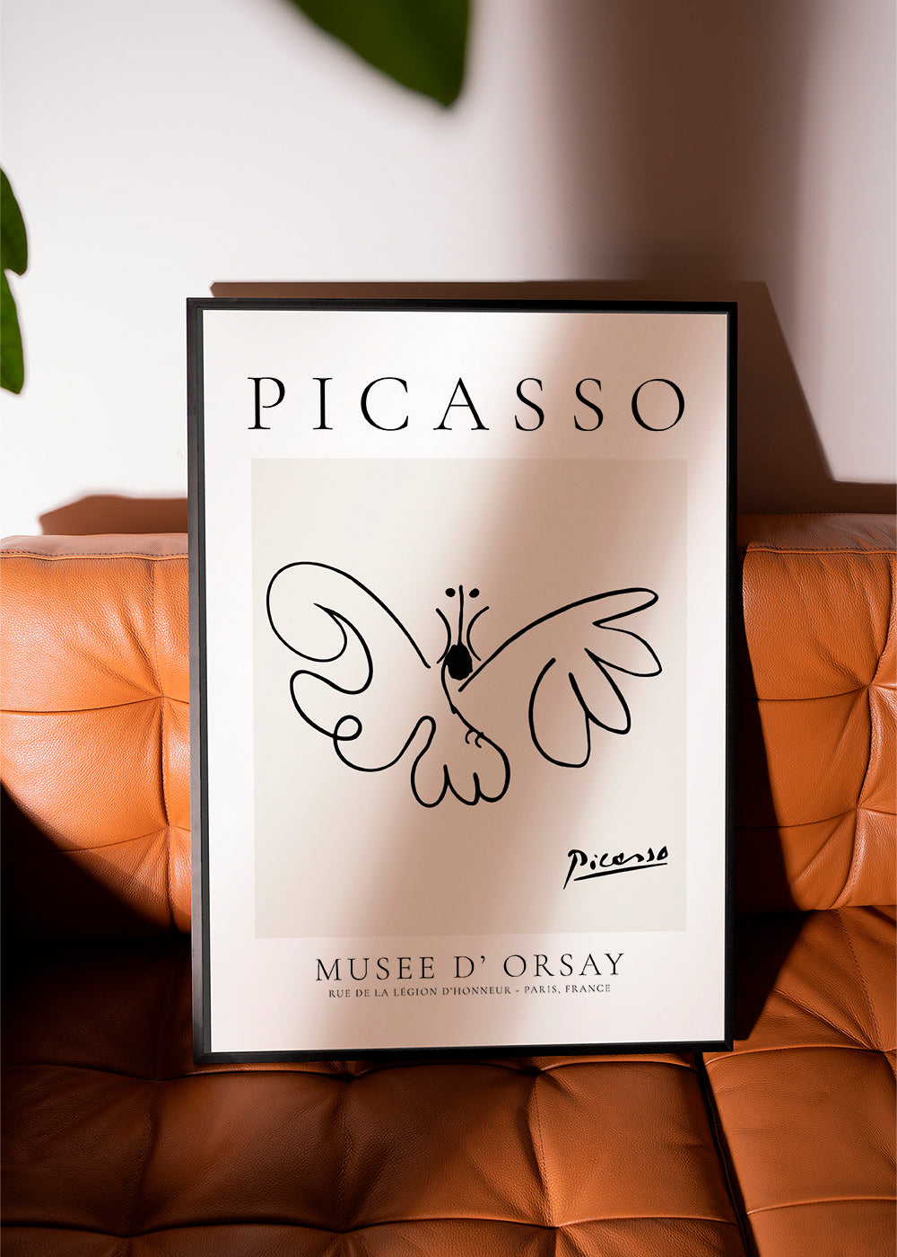 Konstverk fjäril linjeteckning i Picasso-stil
