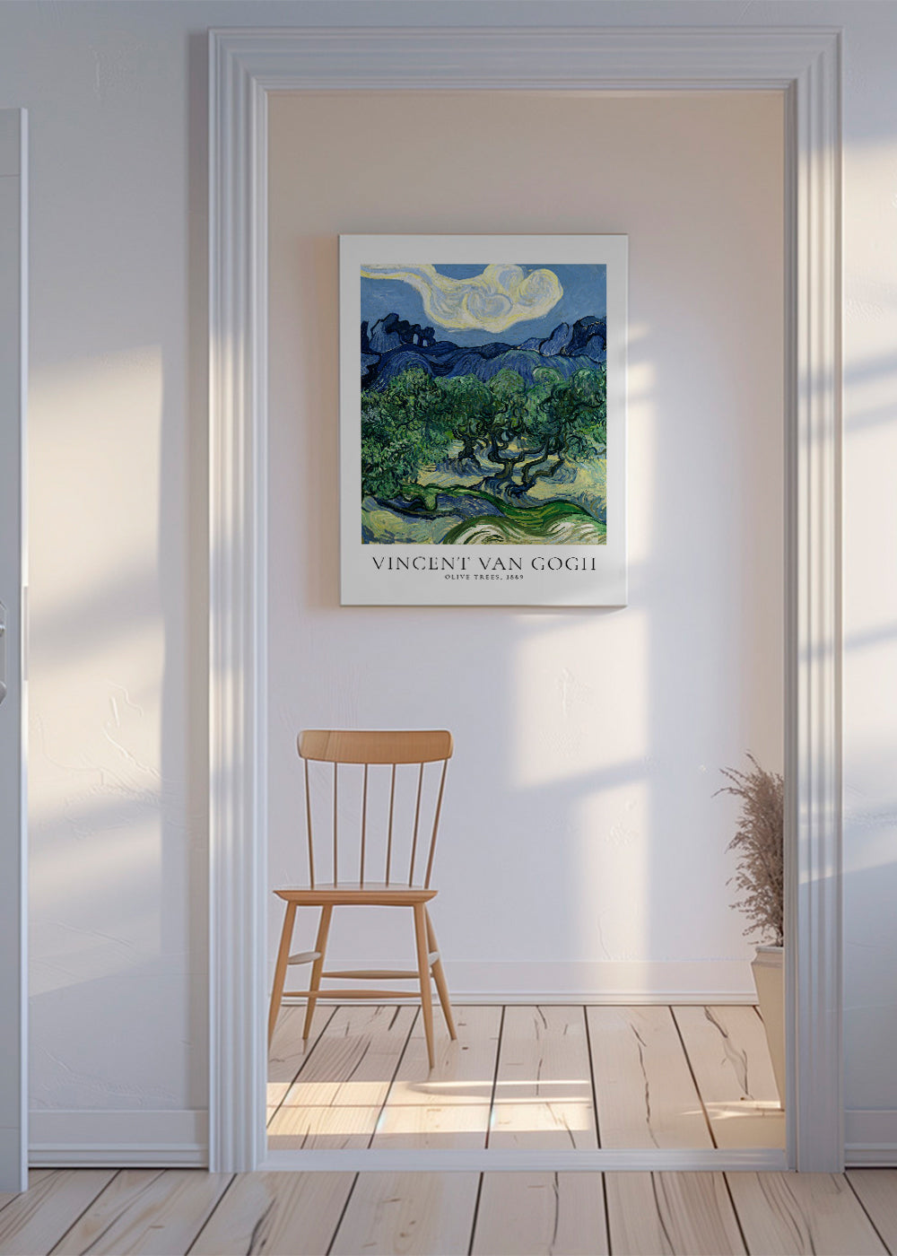 Botanisk poster Olivträd av Van Gogh