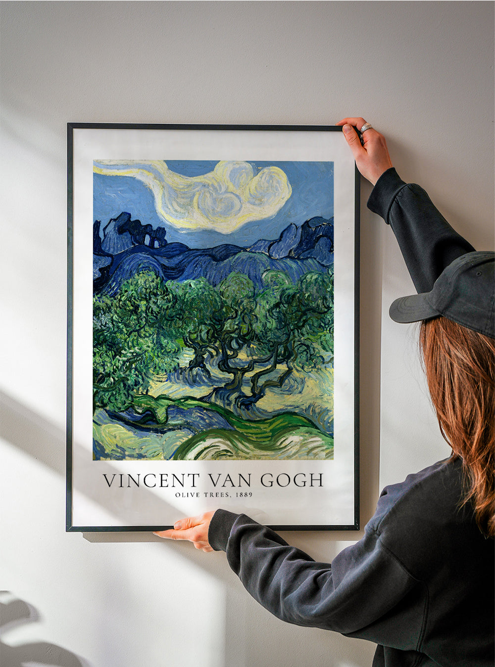 Botanisk poster Olivträd av Van Gogh