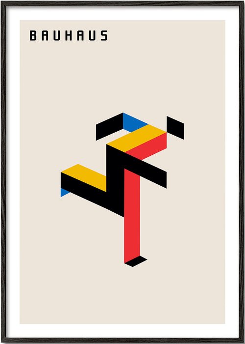 Geometrisk poster Bauhaus isometrisk