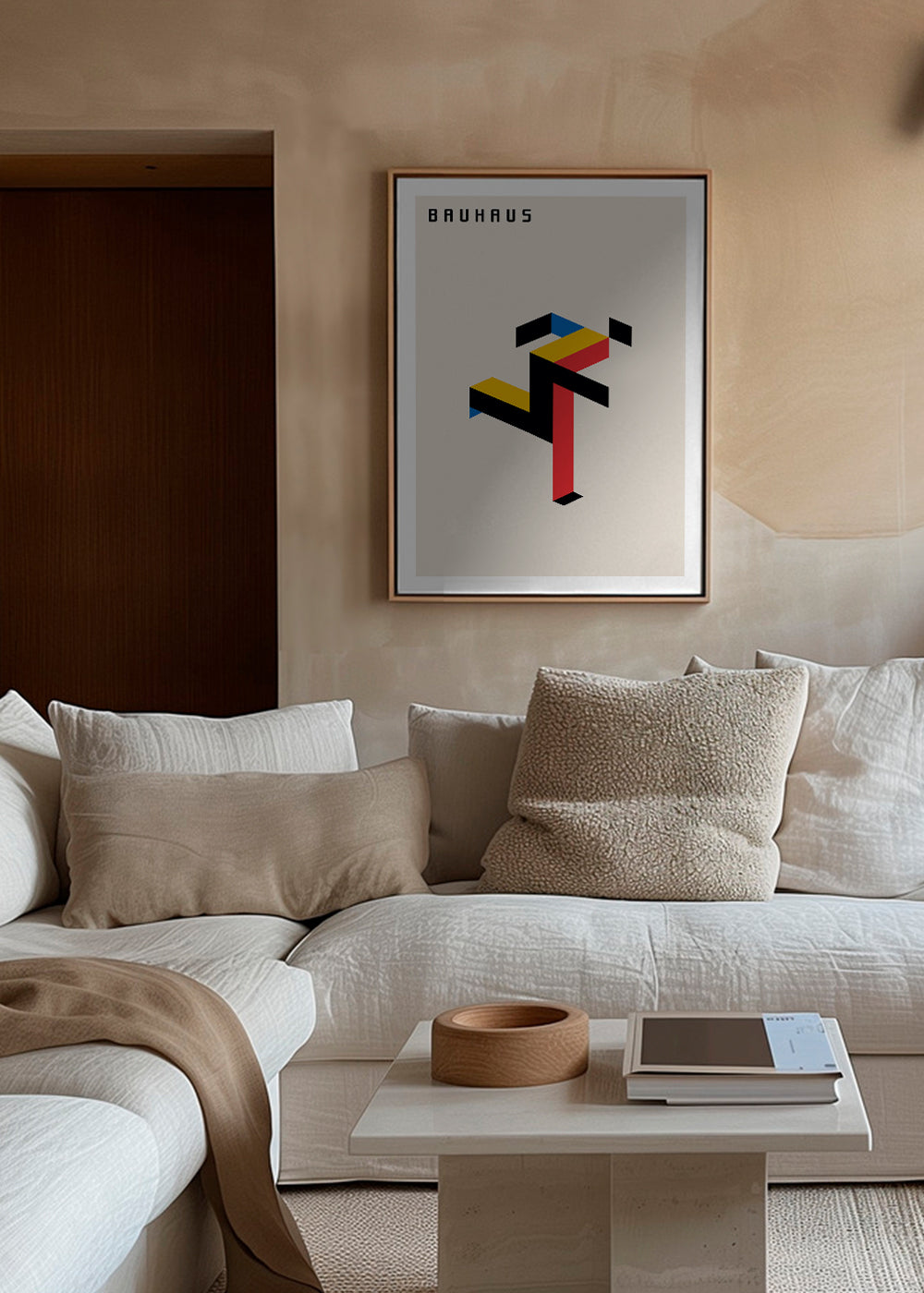 Geometrisk poster Bauhaus isometrisk