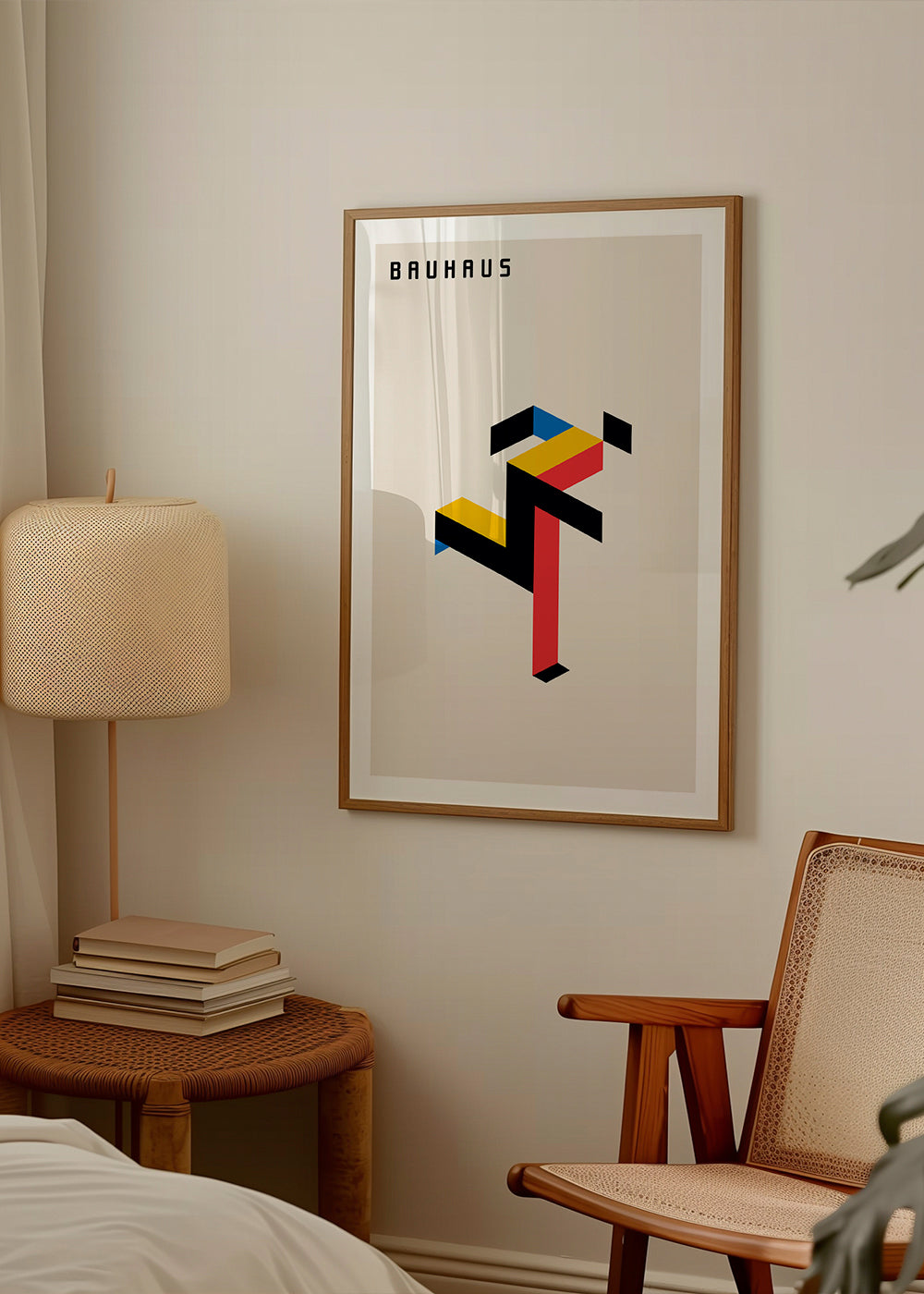 Geometrisk poster Bauhaus isometrisk